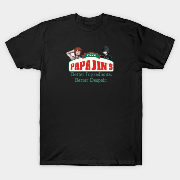 Danganronpa Papa John's T-Shirt by diannvasquez